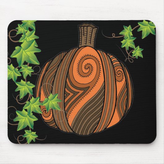 Einzigartiges Abstraktes KürbisHalloween-Mousepad Mousepad (Vorne)