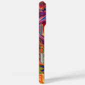 Einzigartiges Abstraktes Marmorflüssiges Orange Case-Mate iPhone Hülle (Rückseite / Rechts)