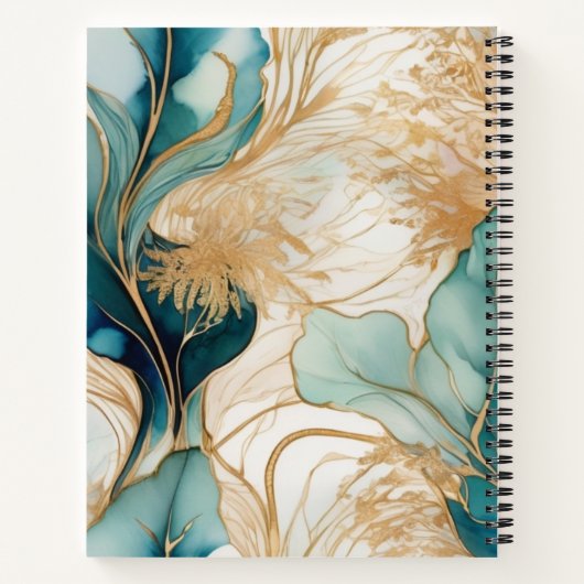 Einzigartiges Abstraktes Personalisiertes Notebook Notizblock (Rückseite)