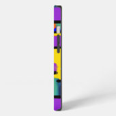 Einzigartiges Abstraktes Rainbow Artwork iPhone Hülle (Linke Seite)