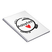 Einzigartiges Adoption-Geschenk Notizblock (Rechte Seite)