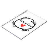 Einzigartiges Adoption-Geschenk Notizblock (Linke Seite)