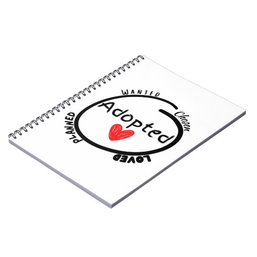 Einzigartiges Adoption-Geschenk Notizblock (Linke Seite)