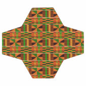 Einzigartiges Afrikanisches Orange Classic Kente Fußball (Flach)