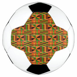Einzigartiges Afrikanisches Orange Classic Kente Fußball