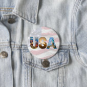 Einzigartiges Amerikanisches Wahrzeichen USA Buchs Button (Beispiel)