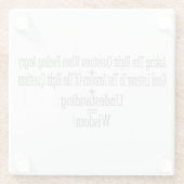 Einzigartiges Angebotsdesign für Sie! Glasuntersetzer (Rückseite)