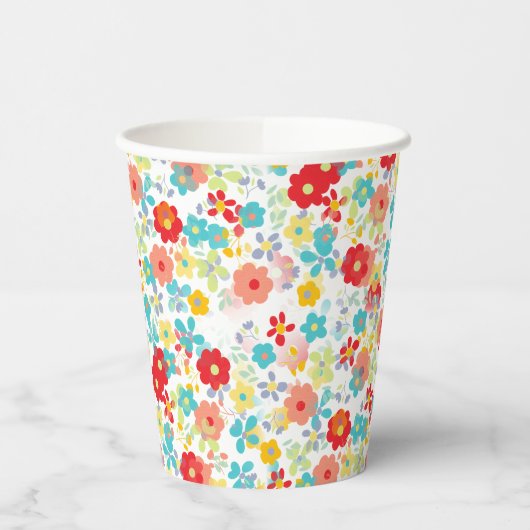 Einzigartiges Angesagtes Sommerdaisy-Muster Pappbecher (Links)