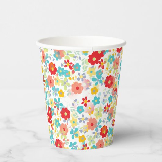 Einzigartiges Angesagtes Sommerdaisy-Muster Pappbecher (Rechts)