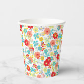 Einzigartiges Angesagtes Sommerdaisy-Muster Pappbecher (Vorderseite)