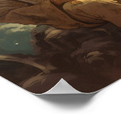 Einzigartiges Anime-Monkey-Poster: Cool rauchender Poster (Ecke)