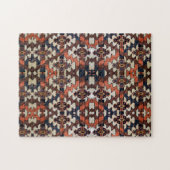 Einzigartiges antikes Turkoman Orientalisches Rugm Puzzle (Horizontal)