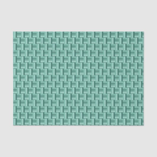 Einzigartiges Aquamarines Grünmuster Seidenpapier (Vorderseite)