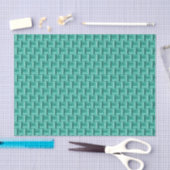 Einzigartiges Aquamarines Grünmuster Seidenpapier (Handwerk)