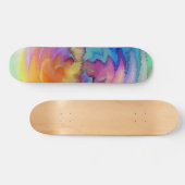Einzigartiges Aquarell-Skateboard Skateboard (Horizontal)