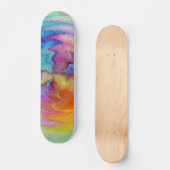 Einzigartiges Aquarell-Skateboard Skateboard (Vorderseite)