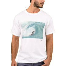 Einzigartiges Aquarellbild eines Surfer-T - Shirt