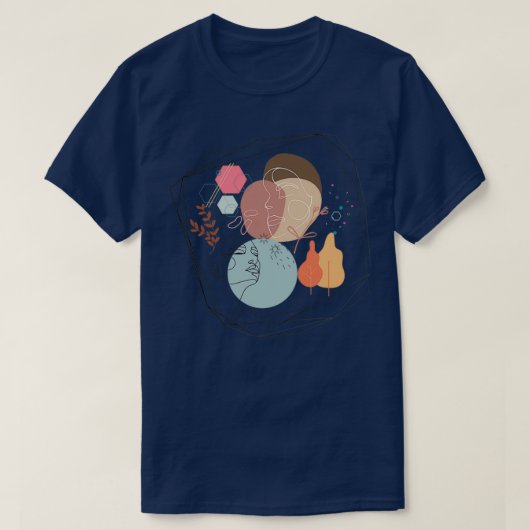 Einzigartiges Art Combo T-Shirt (Design vorne)