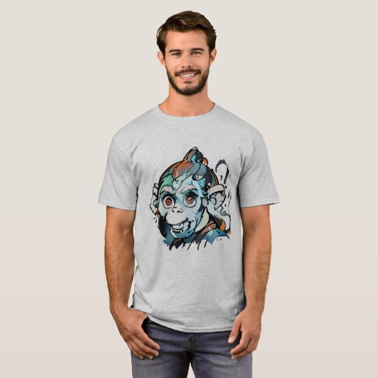 Einzigartiges Art Soft Cotton TShirt für Damen und (Vorne ganz)