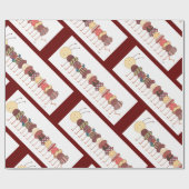 Einzigartiges Art Wrapping Paper Raupe #2 Wrapping Geschenkpapier (Flach)