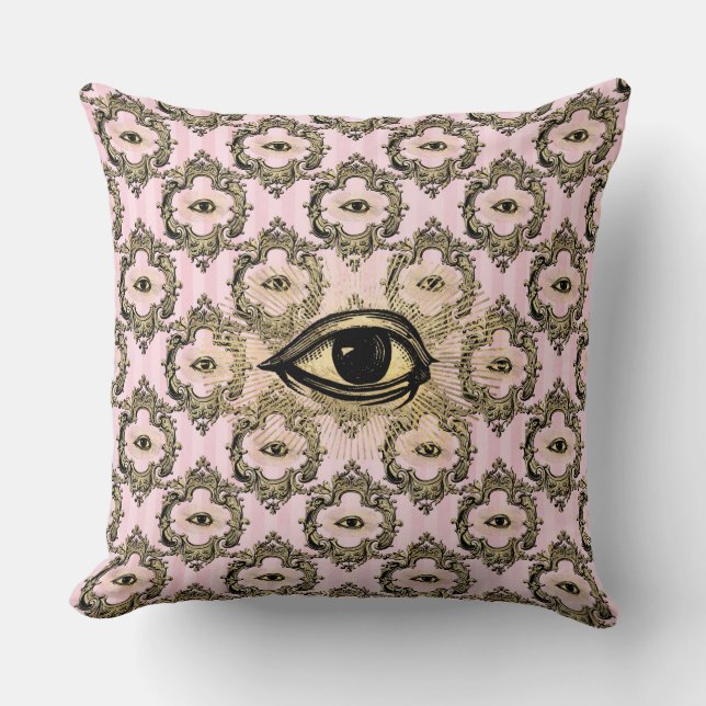 Einzigartiges Auge innerhalb Rahmen Kissen (Vorderseite)