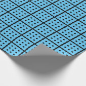 Einzigartiges Baby Blue Wrapping Paper Geschenkpapier (Ecke)
