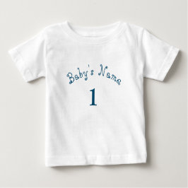 Einzigartiges Baby mit Individuelle Name Nummer Ba Baby T-shirt