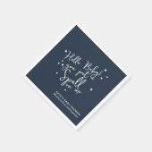 Einzigartiges Baby-Zauber Halloween Baby-Duschpapi Serviette (Ecke)