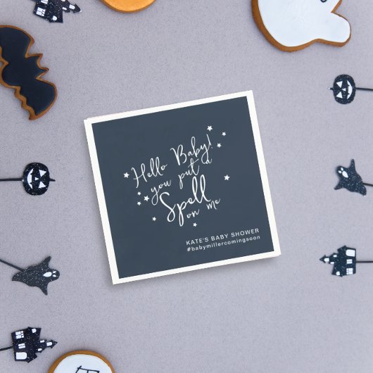 Einzigartiges Baby-Zauber Halloween Baby-Duschpapi Serviette