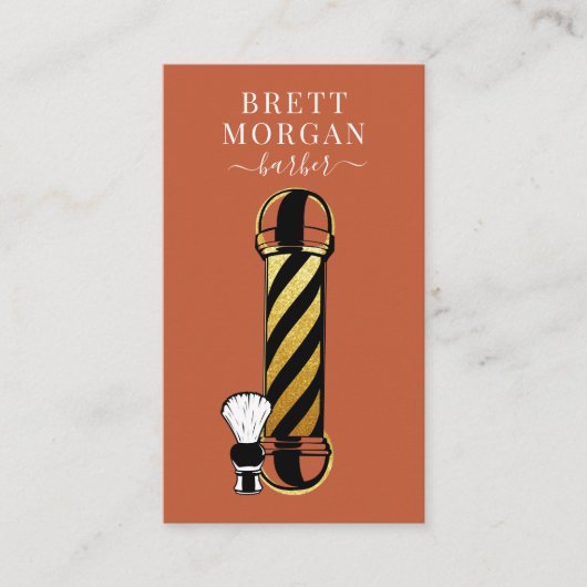 Einzigartiges Barber Pole Barber Business Visitenkarte (Vorderseite)