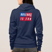 Einzigartiges Baseball ist Spaß an amerikanischen  Hoodie (Rückseite)