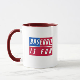 Einzigartiges Baseball ist Spaß an amerikanischen  Tasse