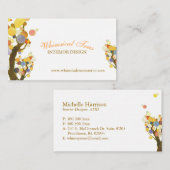 Einzigartiges Baumthema Innendesign Visitenkarte (Vorne/Hinten)