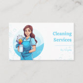Einzigartiges Beispiel für Reinigungsdienste mit H Visitenkarte (Vorderseite)