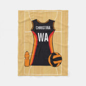 Einzigartiges, benutzerdefiniertes Netball-einheit Fleecedecke (Vorderseite)