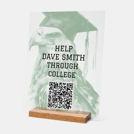 Einzigartiges benutzerdefiniertes QR-Code Akryllis Acrylschild (Winkel)