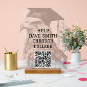 Einzigartiges benutzerdefiniertes QR-Code Akryllis Acrylschild (Hochzeit)