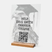 Einzigartiges benutzerdefiniertes QR-Code Akryllis Acrylschild (Winkel)