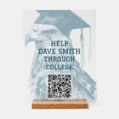 Einzigartiges benutzerdefiniertes QR-Code Akryllis Acrylschild (Vorderseite)