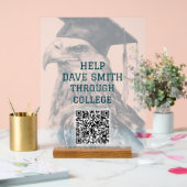 Einzigartiges benutzerdefiniertes QR-Code Akryllis Acrylschild (Hochzeit)