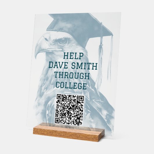 Einzigartiges benutzerdefiniertes QR-Code Akryllis Acrylschild (Winkel)