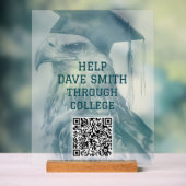 Einzigartiges benutzerdefiniertes QR-Code Akryllis Acrylschild (Neutral)