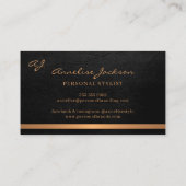 Einzigartiges berufliches, modernes Metallgold Visitenkarte (Rückseite)