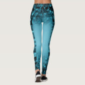 Einzigartiges Blau Leggings (Rückseite)