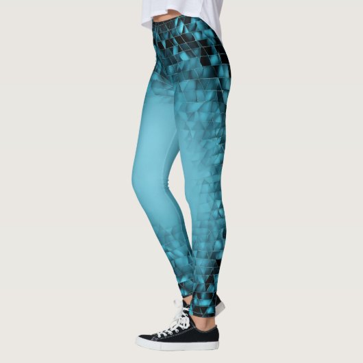 Einzigartiges Blau Leggings (Links)