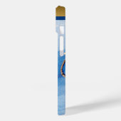 Einzigartiges blaues Gold-Marmor-Muster iPhone / A Case-Mate iPhone Hülle (Rückseite / Links)