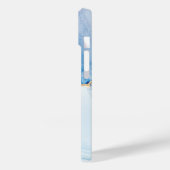 Einzigartiges blaues Gold-Marmor-Muster iPhone / A Case-Mate iPhone Hülle (Rückseite / Links)