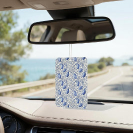 Einzigartiges blaues Toile-Kokos-Chic-Botanikmuste Autolufterfrischer