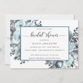 Einzigartiges blaues Wasser, blaues Brautparty Einladung (Vorderseite)