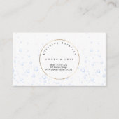 einzigartiges blaues Wasserfallmuster Reinigungsse Visitenkarte (Vorderseite)